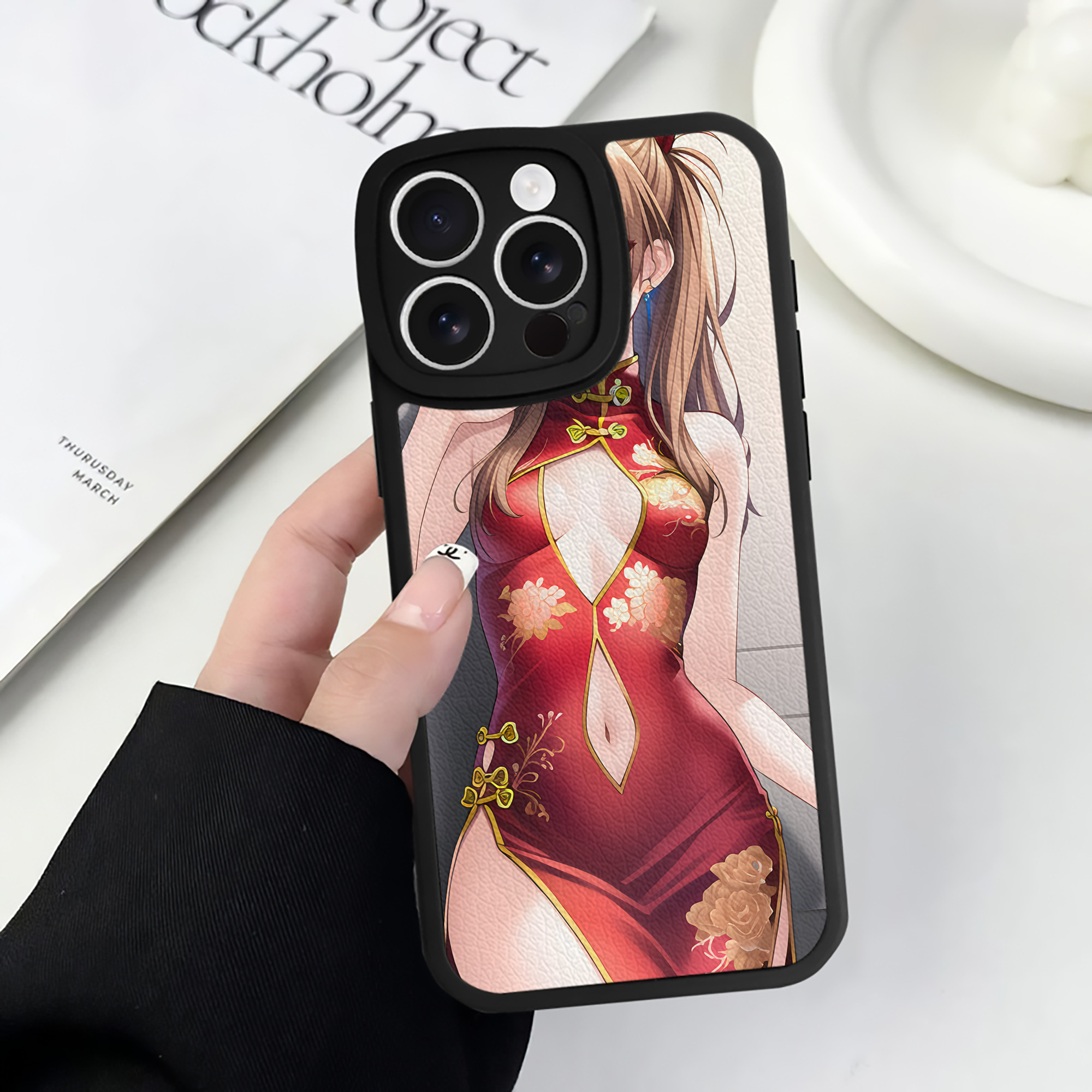 （画像用） EVA 新世紀エヴァンゲリオン 【iPhone 16シリーズ対応】シリコンスマホケース（レザー調） 材質：シリコン